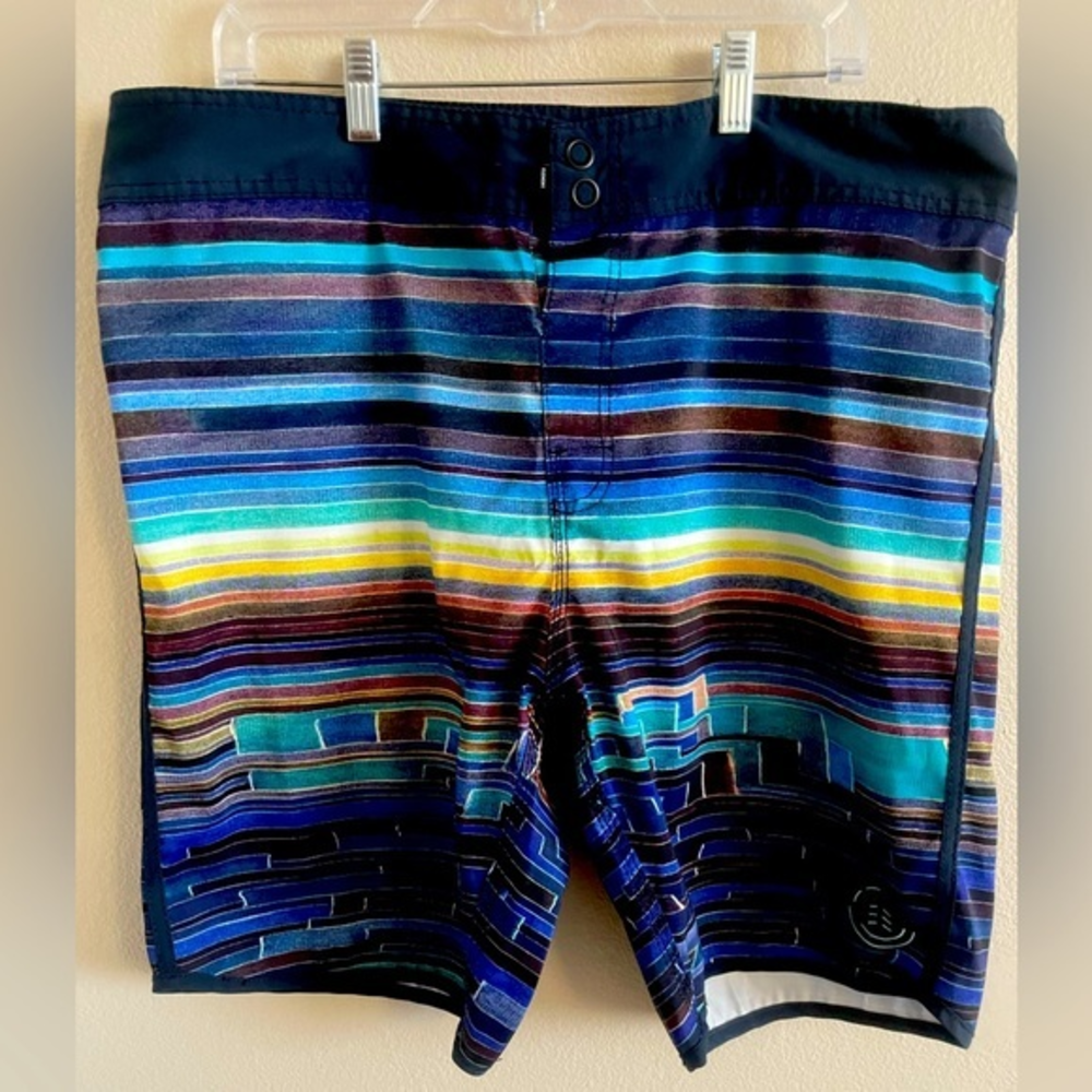 Element Mens Striped Board shorts size 40